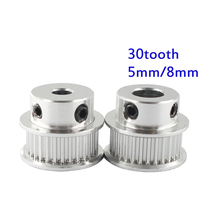 GT2 Timing Pulley 30 36 40 60 Tooth Wheel Bore 5mm 8mm Aluminum Gear Teeth Width 6mm 2GT for 3D Printer Parts GT2 Timing Pulleys