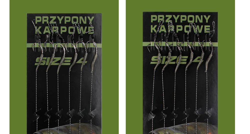 6 Stück Karpfenangelhaken, vorgebundene Karpfenhaken-Hair-Rigs mit Schnur, fertige Boilies-Köder-Hair-Rigs, Karpfenangelzubehör – Detail 4
