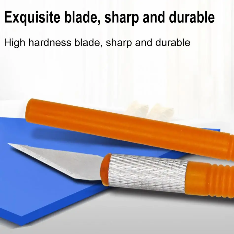 Engraving Blades 5pcs/lot 3# 4# 11# 16# Blades Stainless Steel Metal Wood Carving Blade Replacement Surgical Scalpel Craft