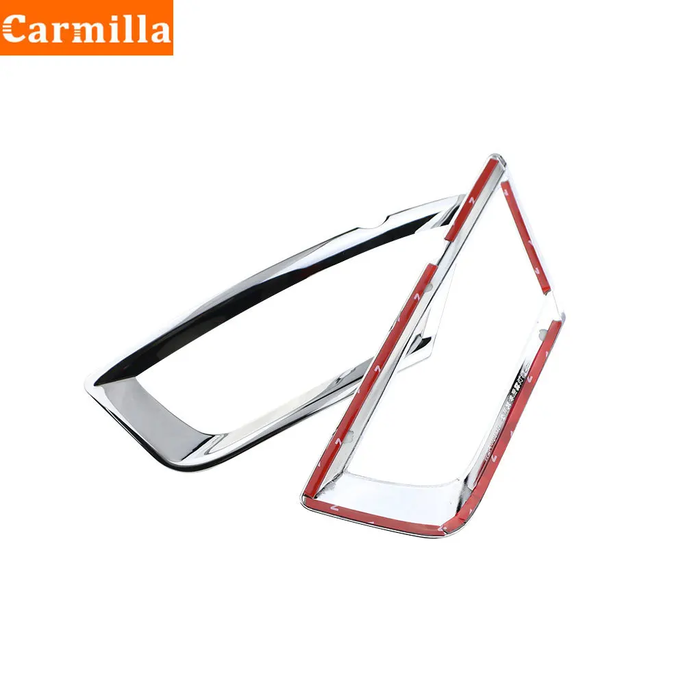 Carmilla 1 PAIR Car Chromium Styling Chrome Rear Fog Lamp Cover Lights Trim Sticker Cover for Ford Ecosport 2018 2019 2020