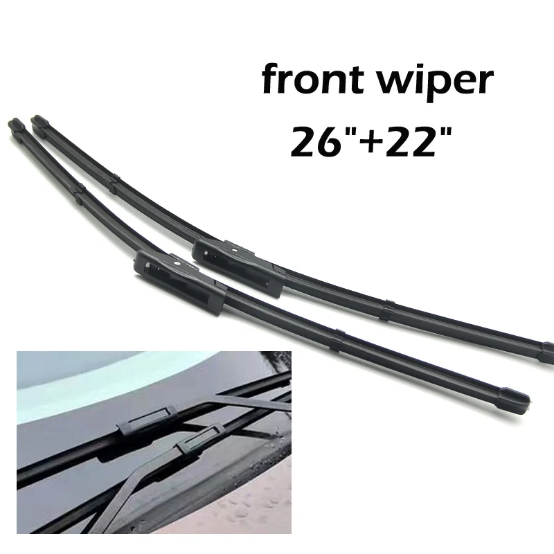 APPDEE Wiper Front & Rear Wiper Blades Set For Renault Scenic 2 / Grand 2005-2009 Windshield Windscreen Front 26\