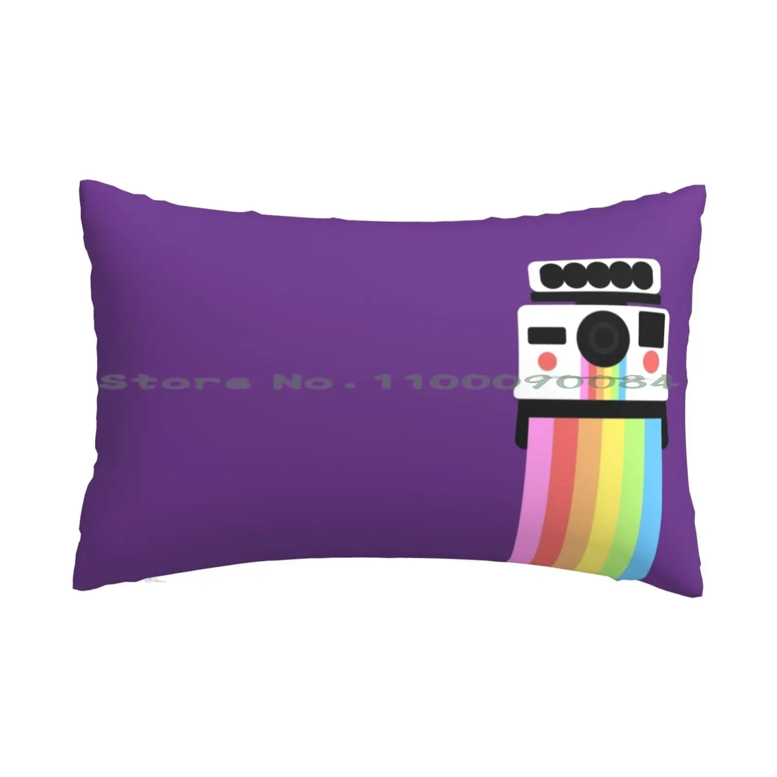 Rainbow Camera Pillow Case 20x30 50*75 Sofa Bedroom Live Music Concerts Musicians Funk Blues Jam Band Guitar Singer Long