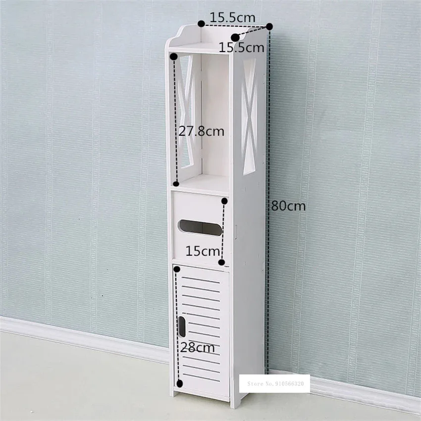 13 モダンなシンプルな防水浴室収納キャビネットフロアタイプトイレ化粧台サイドキャビネット多機能ティッシュ収納ラック