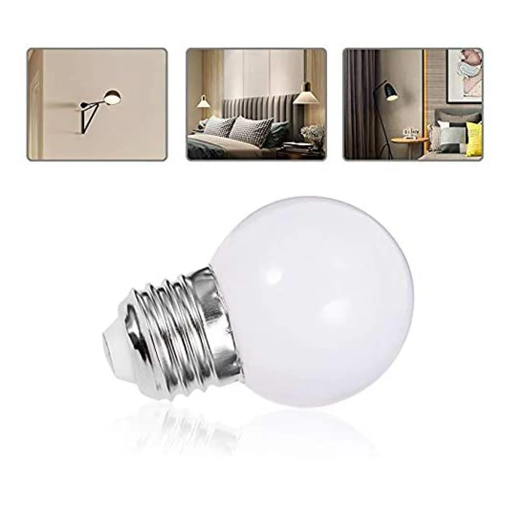 Grensk Led Bulb Plastic Milky Globe PC G45 SMD White E27 220V String Light Ampoule 1W 2W 3W Garden Party Cheap Ball Lamps