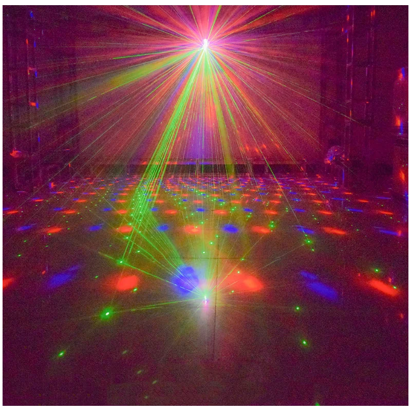 MBVKA Remote 60 Patterns DJ Disco LED Crystal Magic Ball Laser Stage Lighting Effect Party Holiday Dance Christmas Wedding Light