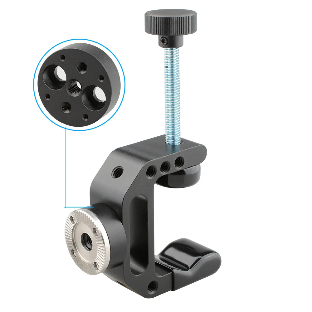 CAMVATE C-المشبك مع معيار M6 الموضوع أري روزيت محول تركيب و 1/4 "-20 ثقوب الموضوع لربط أري روزيت