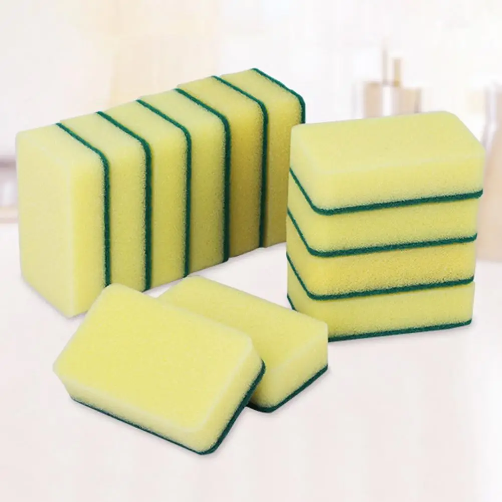 

10/20Pcs Household Kitchen Dish Washing Cleaning Sponge Scrubbing Scouring Pads