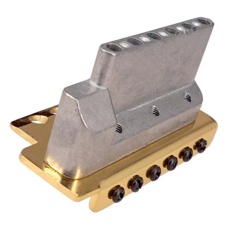 E-Gitarren-Brücke Golden 6 Saiten Gitarrenzubehör Teile Musikinstrumente – Detail 9