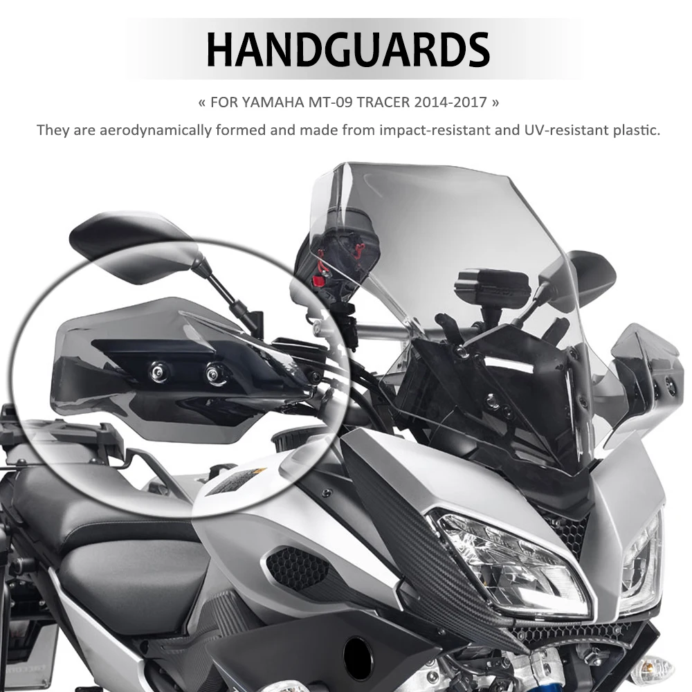 

NEW For YAMAHA MT-09 Tracer 900 MT09 MT 09 2014-2017 Motorcycle Hand Guard Deflector Extended Handguards Protectors Windscreen