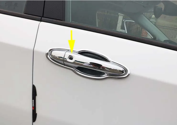 Chrome Door Handle Cover Trim Protector For 2017-2021 Jeep Compass Smart Keyhole ABS Decoration Style New