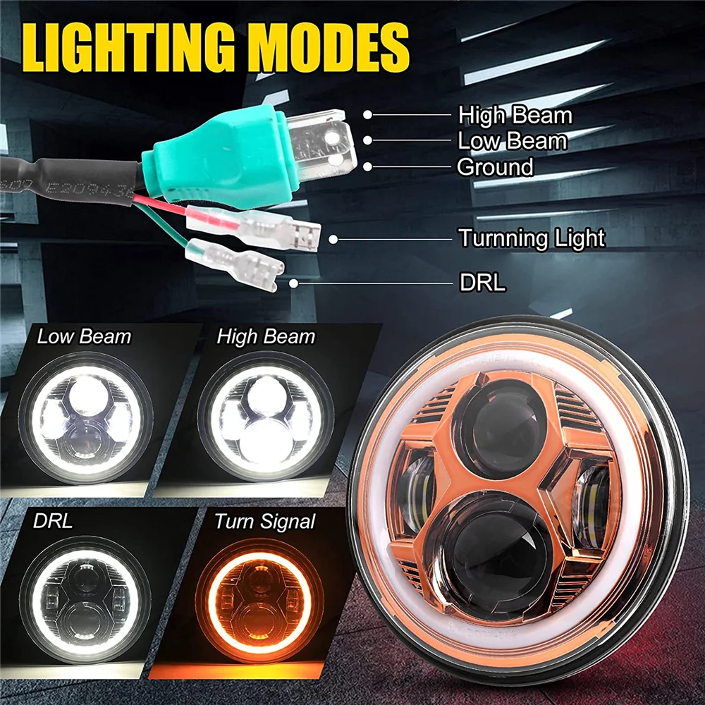 Motorcycle 7inch LED Headlight 7\