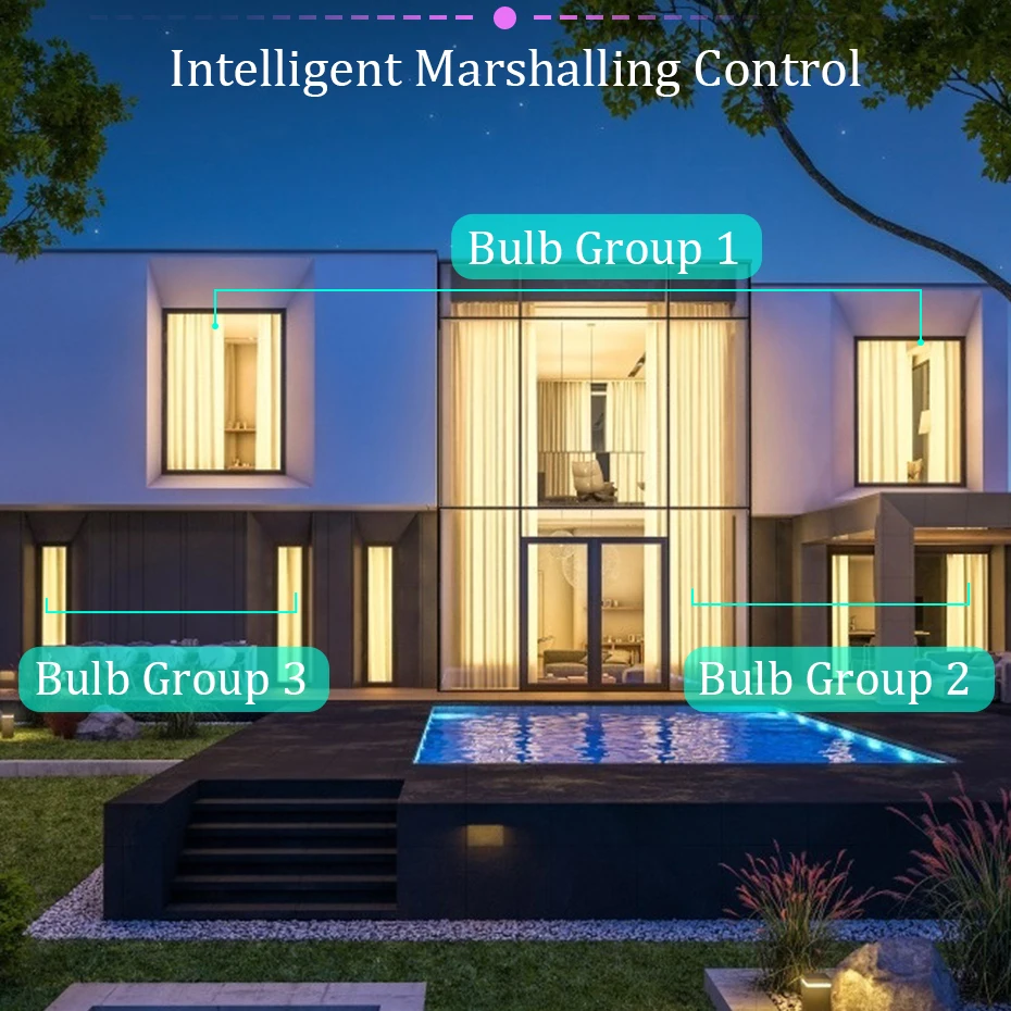 GU10 Smart LED Light Cup 5W Wireless WiFi Smart Bulb RGB+WW+CW Color Dimmable Led Bulbs Work with Tuya Smart Life APP 1/2/4PCS