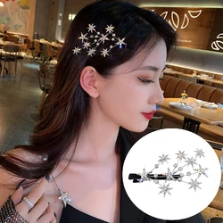 New Women Luxury Elegant Shining Full Stars Silver Gold Hair Clips Sweet Hair Ornament Headband Hairpin Fashion Hair Accessories