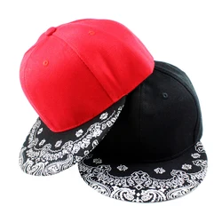 Retro Design Fashion Cashew Flowers Unisex Street Dance Hip Hop Caps Men Women Flat Snapback Hats Baseball Bone Truck  PY18