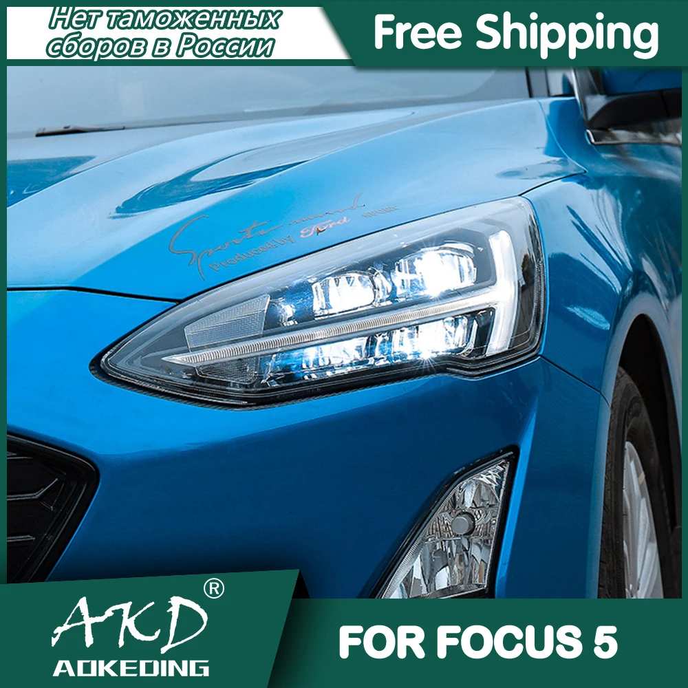 

Headlights For 2019-2020 Ford new Focus 5 DRL Day Running Light Head Lamp LED Bi Xenon Bulb Fog Lights Tuning Car Accessory