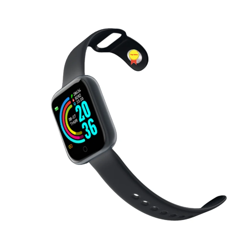 Oryginalny pasek do zegarka D20 Y68 wymiana zegarka TPU pasek na rękę Y68 folia ochronna na ekran trwały pas taśmowy