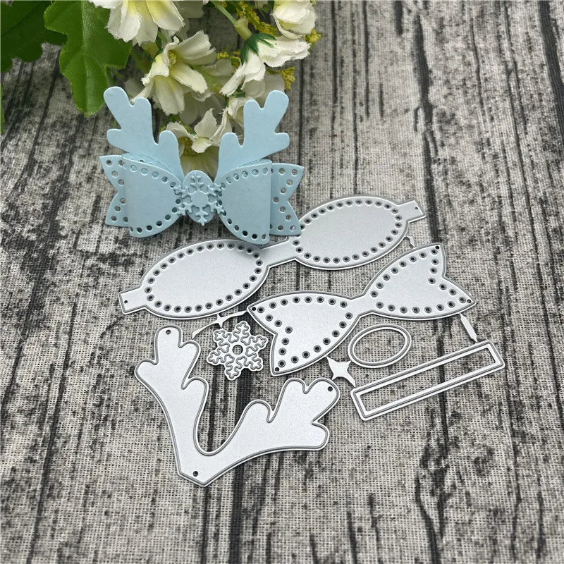 Christmas bow lace Metal Cutting Dies For DIY Scrapbooking Album Embossing Paper Cards Decorative Crafts