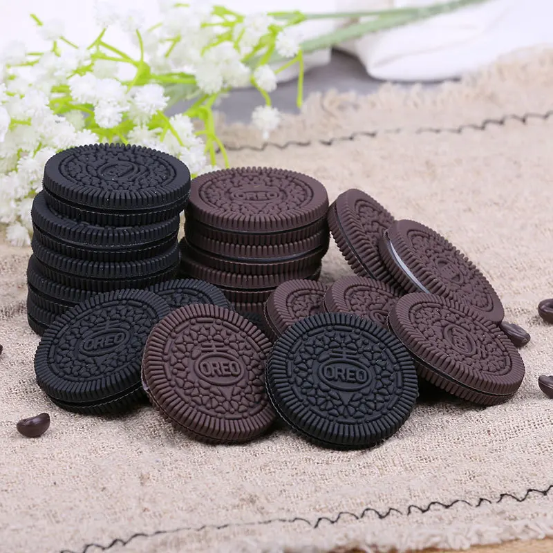 Artificial Oreo cookie model chocolate food snack shop decor fake food