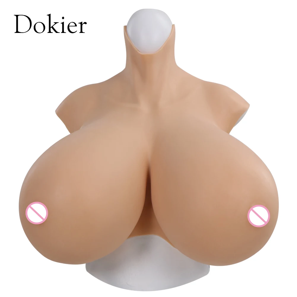 Dokier Z Cup Huge Fake Breast Forms Boobs Realistic Silicone for Crossdressers Drag Queen Crossdressing Breastplates Boobs