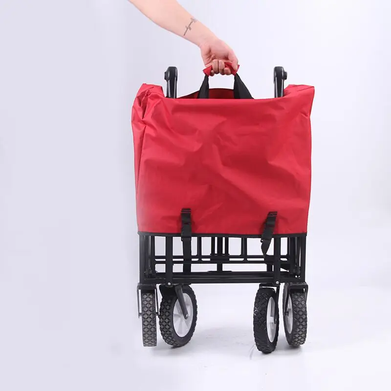 Car Camping Portable Folding Trolley Outdoor Picnic Off-road Wheel Camping Wagon Shopping Cart Hand Truck Hand Cart Garden Cart