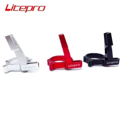 LITEPRO SP8 BMX Folding Bike Front Derailleur Mounting Adapter 40mm Conversion Clip Cycling Bicycle Accessories