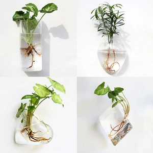 Hängende Wandglasblumen, Aquarium, Aquariumbehälter, Pflanzgefäße, Hausgartendekoration, Mode -Terrarium 6 Hauptverkaufsschiffe hängen Wand - №4