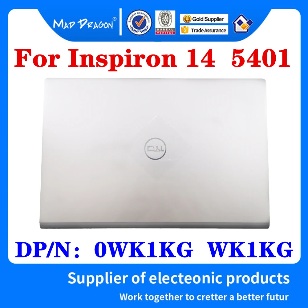 

New Original LCD Rear Lid LCD Back Top Cover Case Silver gray A shell For Dell Inspiron 14 5401 Inspiron 5401 0WK1KG WK1KG