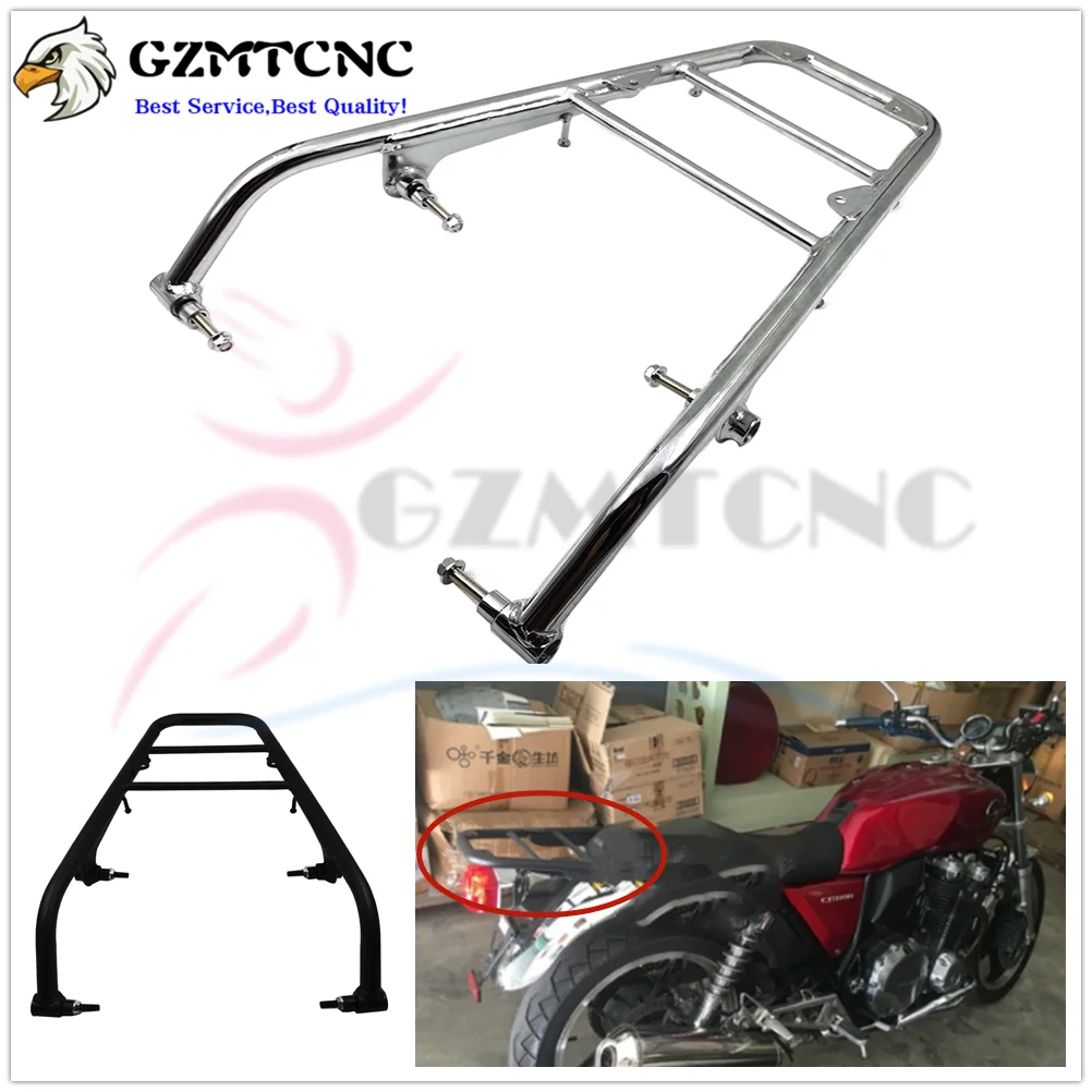 Luggage Rack Rear Saddlebag Support Touring Shelf Carrier Cargo Holder Bracket For Honda CB 1100 CB1100 11-16 2012 Chrome Silver