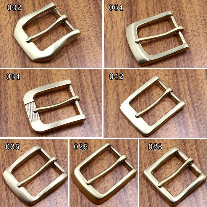 1pcs Solid Brass 40mm Belt Buckle End Bar Heel bar Buckle Single Pin Heavy-duty For Leather Craft Strap Jeans Webbing Dog Collar