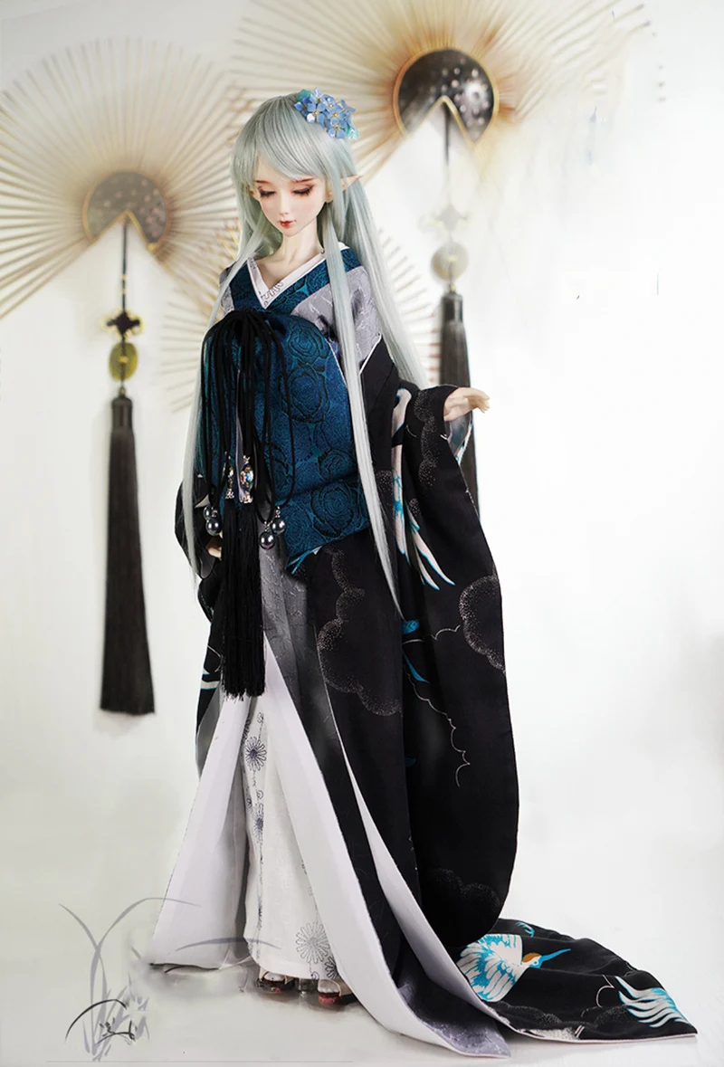 

1/6 1/4 1/3 BJD Clothes Japanese Ancient Costume Oiran Kimono Outfit for BJD/SD Girl ID72 80cm Strong Uncle Doll Accessories 173