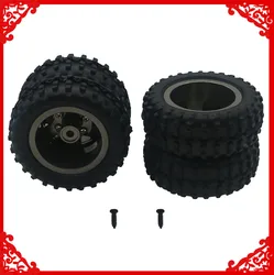 2pcs 50mm alloy rear double wheel rim for 1/10 rc hobby model car WPL D12 drift truck upgraded part