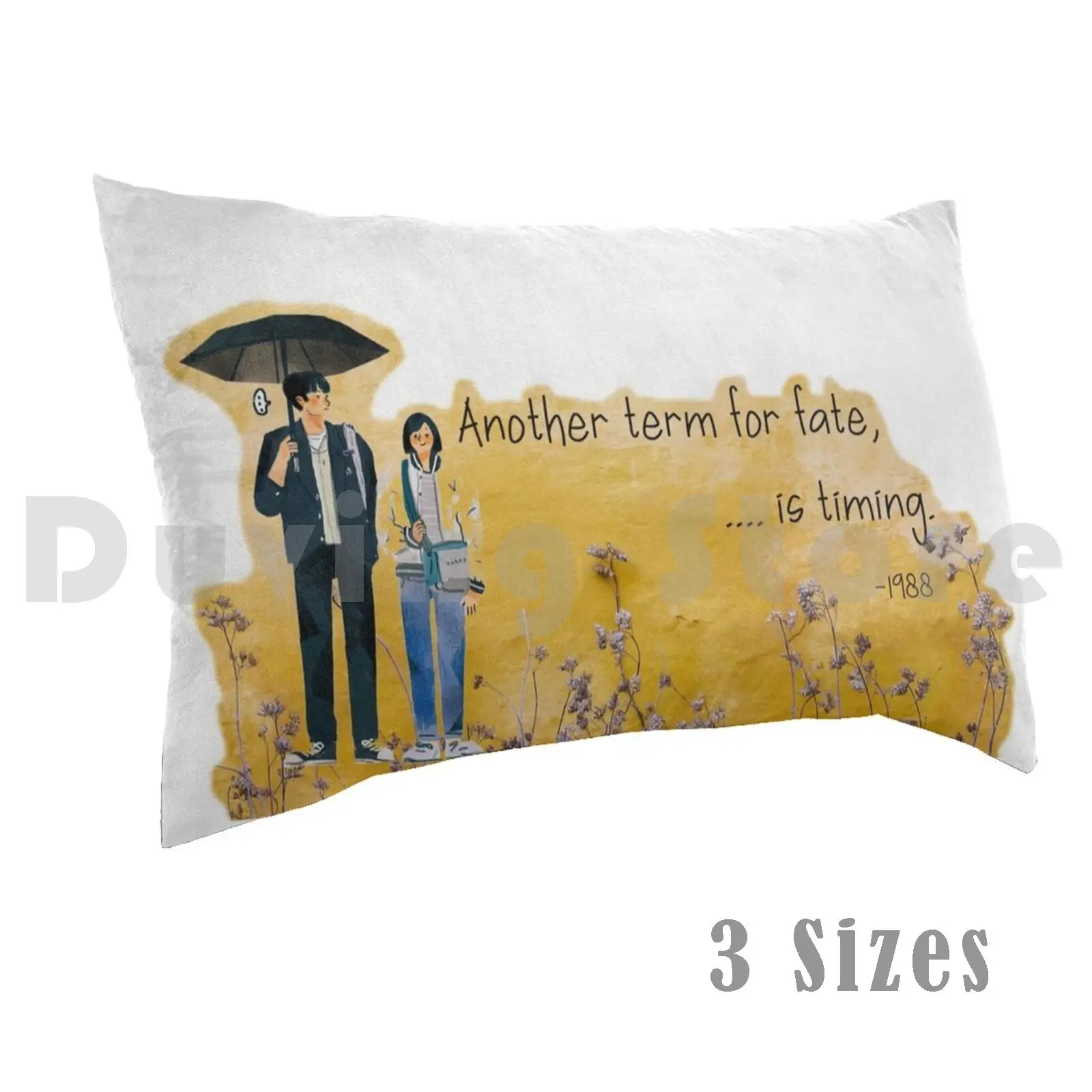 Reply 1988-Another Term For Fate Is Timing Pillow Case Printed 35x50 Reply1988 Timing Couple Koreandrama