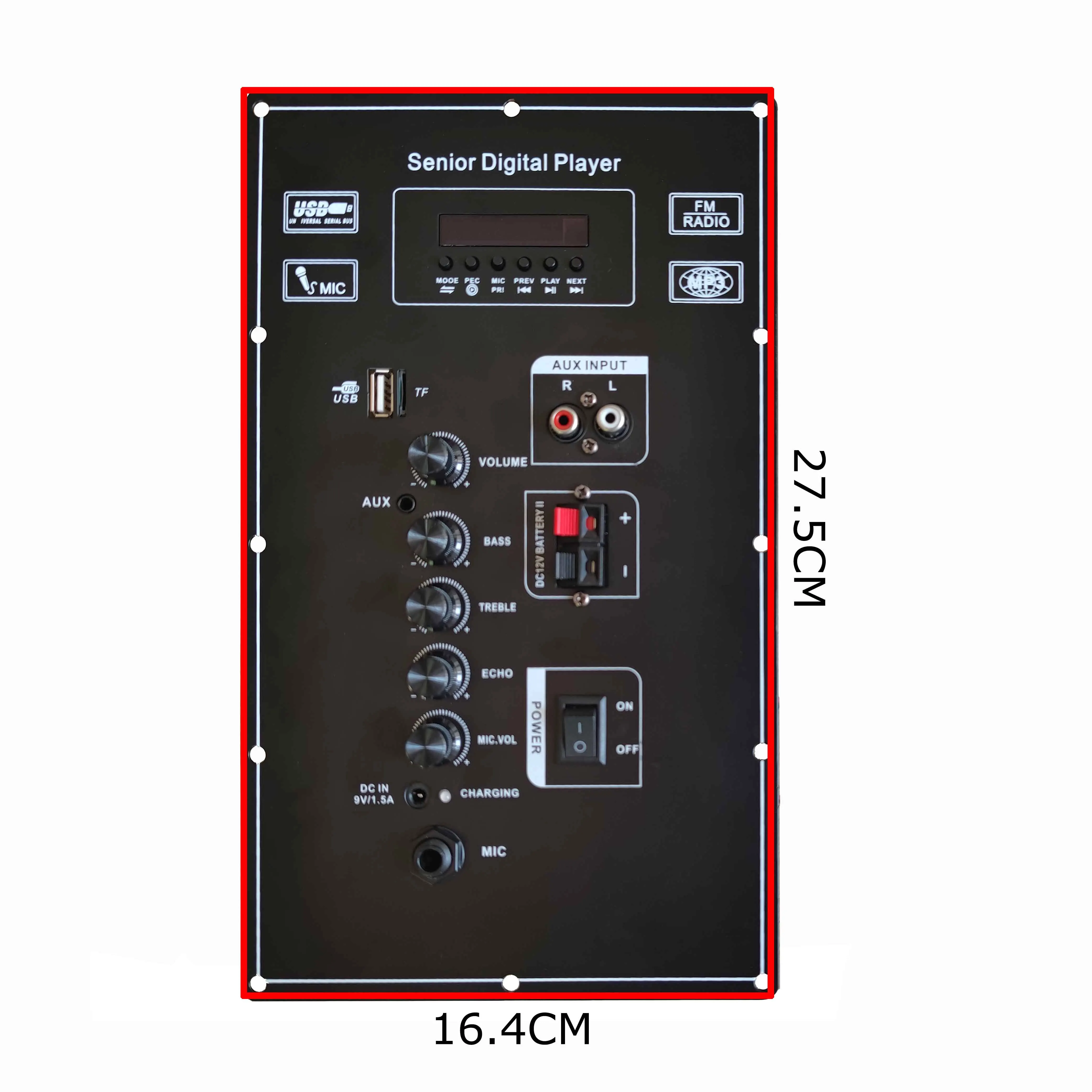 12V 9V remote control Digital Bluetooth Stereo Amplifier Board Dual Microphone Karaoke Amplifiers 80w for 8-12 Inch Speaker