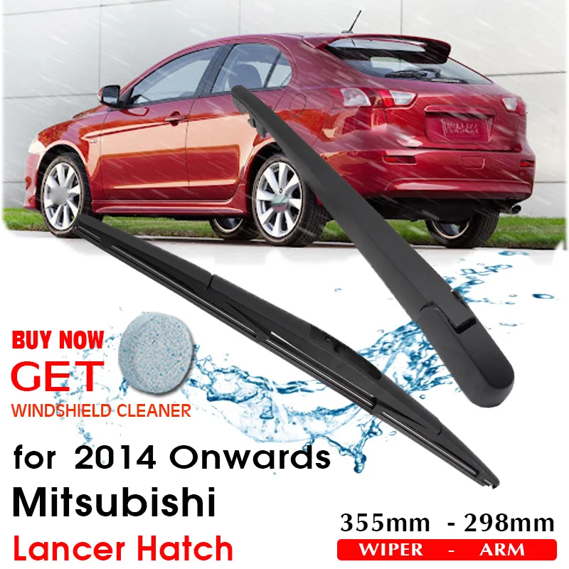 

Car Wiper Blade Rear Back Window Windscreen Windshield Wiper Auto Accessories For Mitsubishi Lancer Hatch 355mm 2014 Onwards