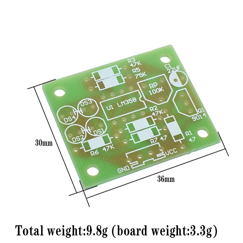 LM358 LED Breathing Light Kit Electronic Production Suite Electronic Kits DIY Parts Breath Light DIY Kit PCB laboratory