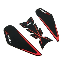 Motorcycle Tank Pad Protector Anti Slip Oil Tank Stickers Knee Grip Traction Side Decals Accessories For Kawasaki Z400 Ninja 400
