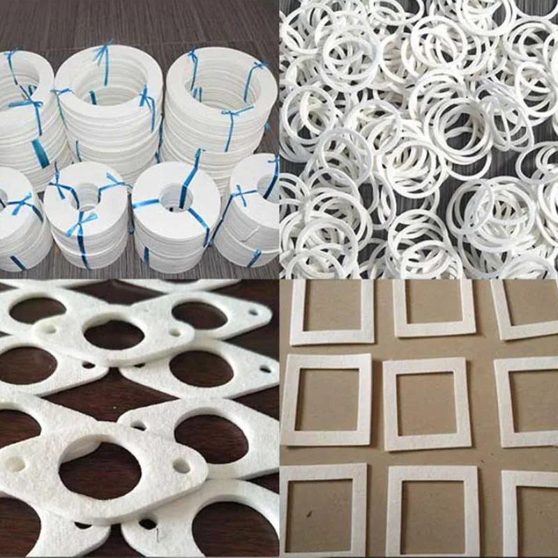 Papel de fibra de cerรกmica de varios tamaรฑos, Papel de fibra de silicato de aluminio resistente a altas temperaturas, junta de sellado de alta