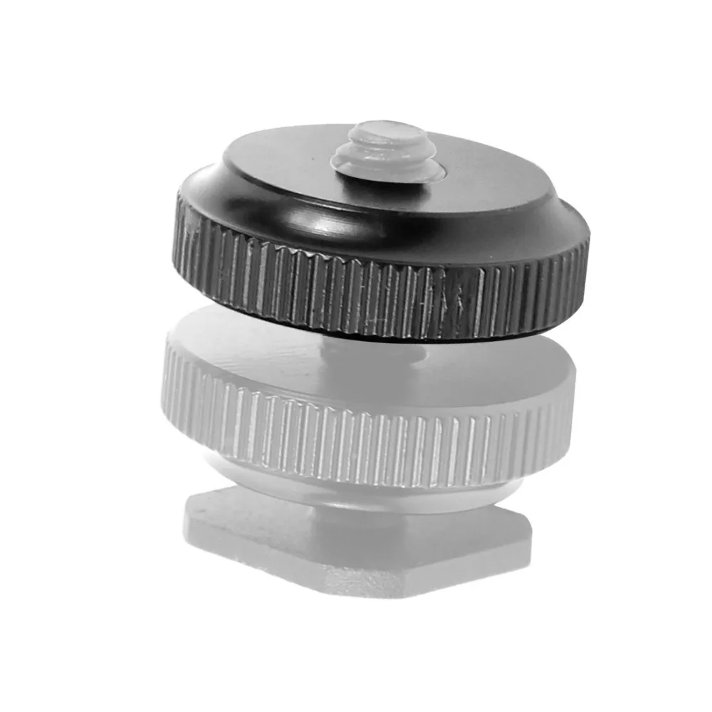 Profession elle 1/4 "Einzel mutter Stativ halterung Schraube schwarz auf Blitz Blitzschuh adapterst änder für Kamera Studio Fotografie Zubehör – Detail 3