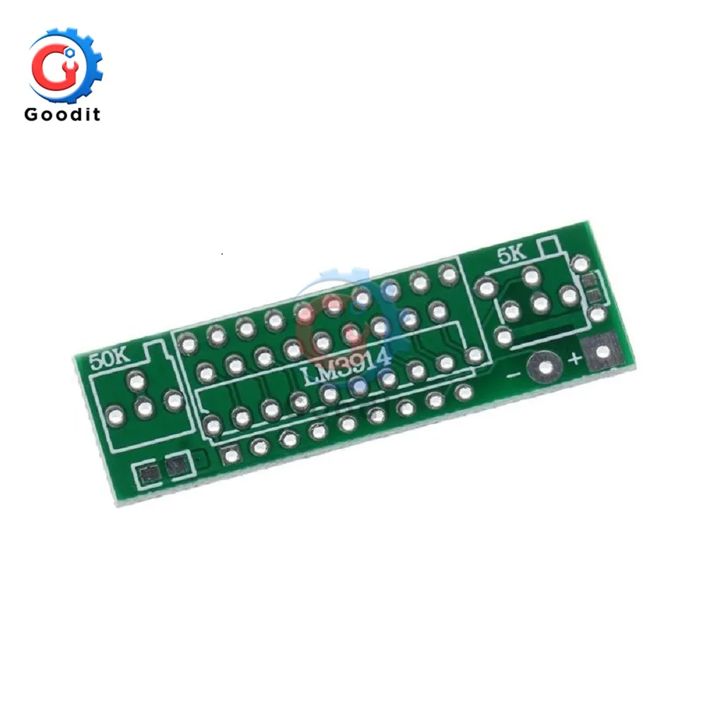 Electronic Diy Kits 3.7V Lithium Battery Display Board Capacity Indicator Module LED Power Level Tester 12V Li-ion Lipo LM3914