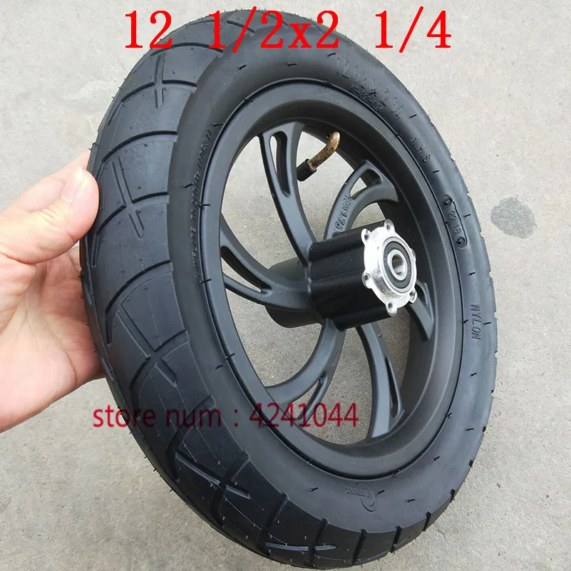 Motorcycle accessories 12 1/2X2 1/4 Wheel Tire & Inner Tube  Rim Set  fits electric scooters E-bike folding bicycles