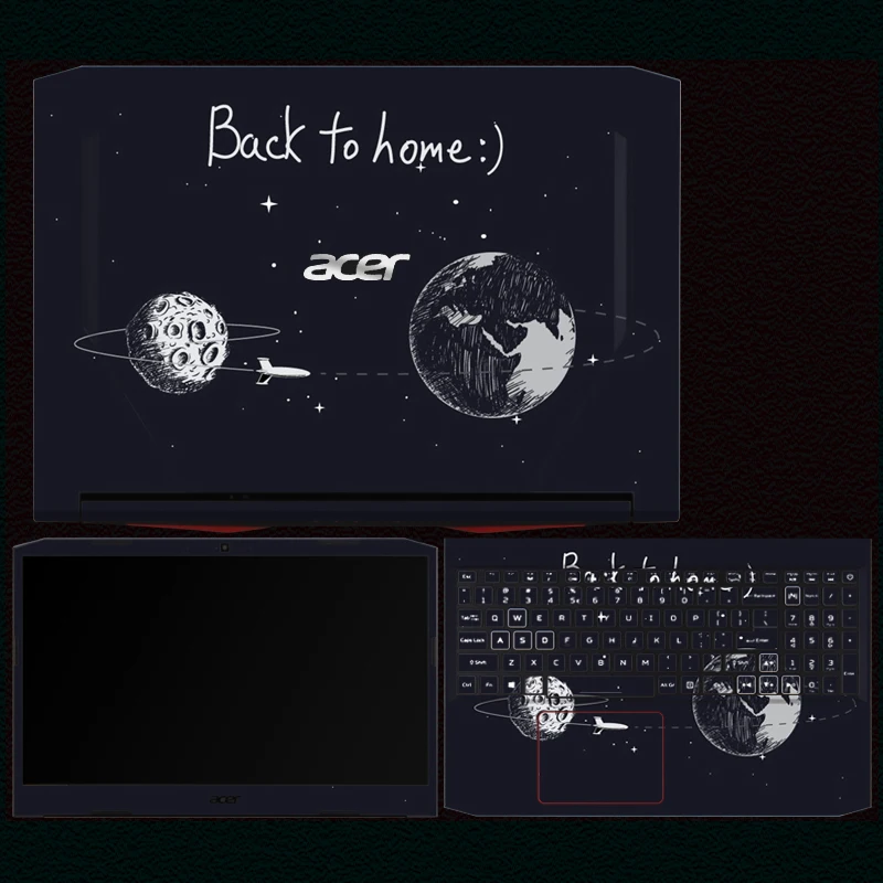 Imagem -02 - Película Protetora Laptop Adesivo para Acer Nitro An51543 An515-45 An51752 An515-55 An515-56 Decal Skins