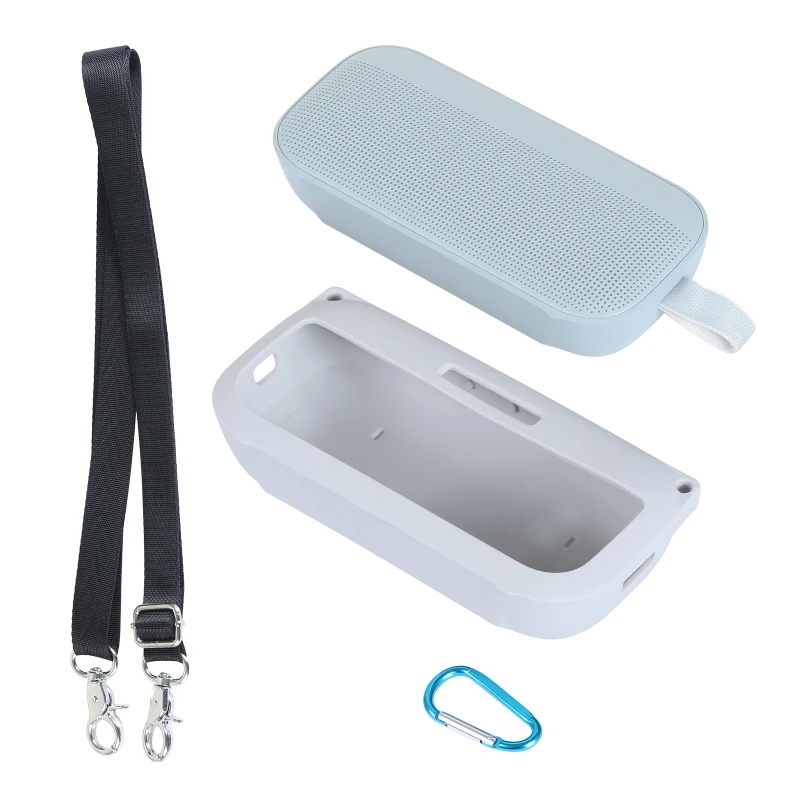 Silicone Protective Cover for Bose Sound Link Speaker Travel Case Case with Shoulder Strap