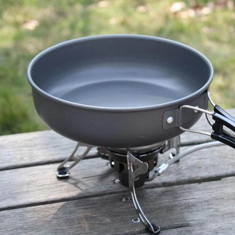 Outdoor Pot Camp Picnic Frying Pan Portable Single Cookware High Quality Aluminum Utensils Nonstick Camping Cauldron For Travel