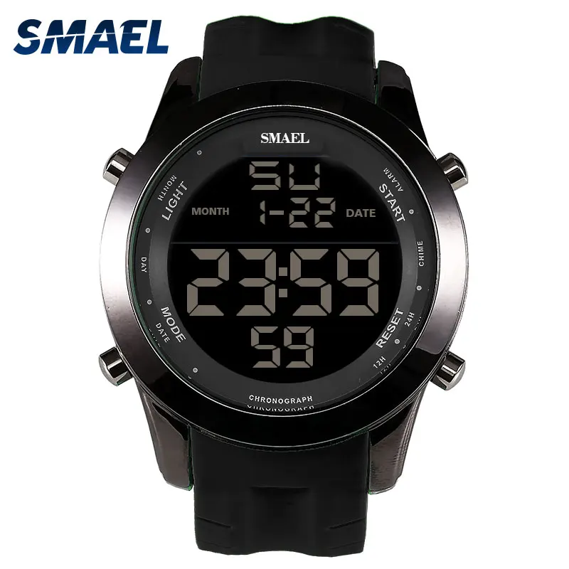 SMAEL Red Sport Watches LED Digital Watch Male Clock Top Brand Fashion Digital-watch relogio masculino Best Men Gifts WS1076