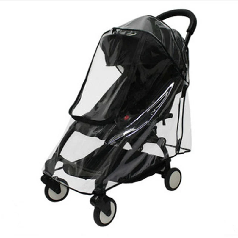 Stroller Raincoat Waterproof Rain Cover Dust Wind Shield With Zipper Open Window For Baby Pushchairs Different Types