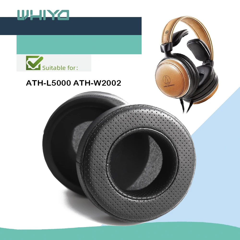 

Whiyo Replacement Ear Pads for ATH-L5000 ATH-W2002 Headphones Cushion Sleeve Velvet Earpad Cups Earmuffes Cover