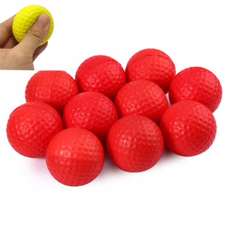 20 pcs Soft Bright Color Light Indoor Outdoor Training Practice Golf Sports Elastic PU Foam Balls 6 Colors