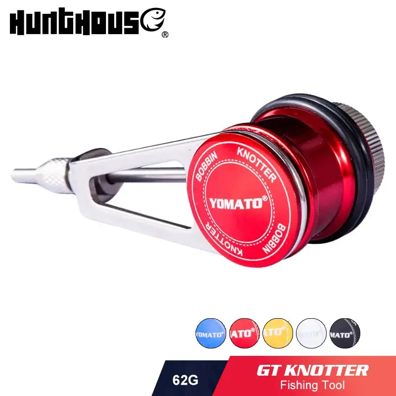 

Hunt house NEW KNOT GT assist knotter machine fishing line tool 62g stainless steel material winder fishing bobbin knotter peche