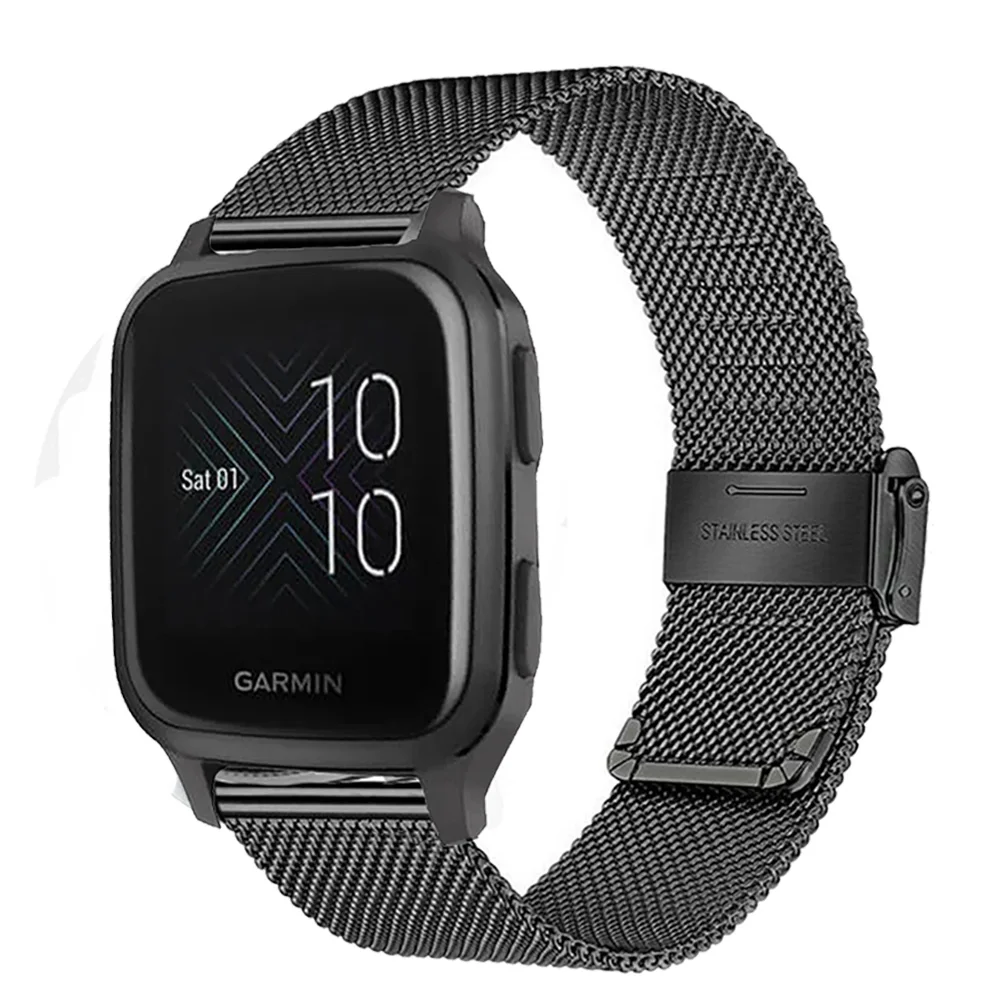 For Garmin Venu Sq 2 Plus Forerunner 245 645 Music Strap 20mm Quick Release Milanese Watchband For Garmin Vivoactive 3 Wristband