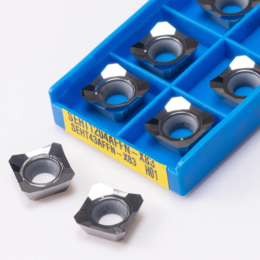 SEHT1204/fn X83 H01 أداة طحن كربيد إدراج SEHT 1204 مطحنة الوجه SEHT1204/فائقة التصنيع باستخدام الحاسب الآلي الفولاذ المقاوم للصدأ أداة تحول خارجية